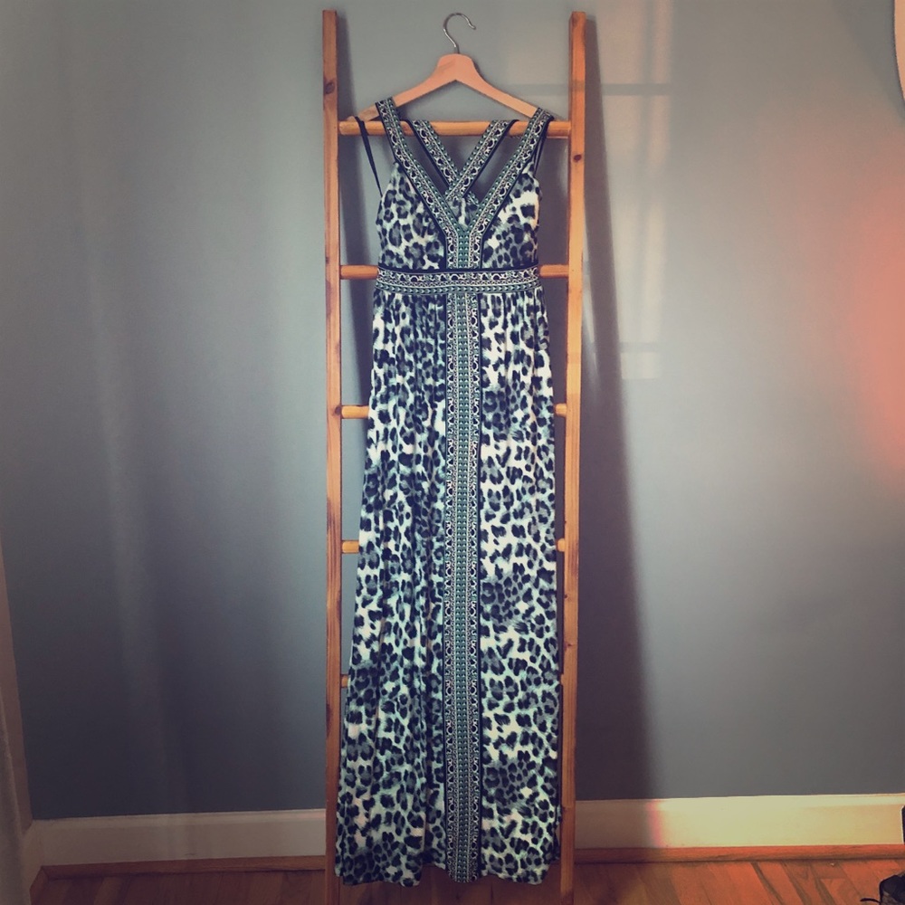 Leopard Print Maxi Dress